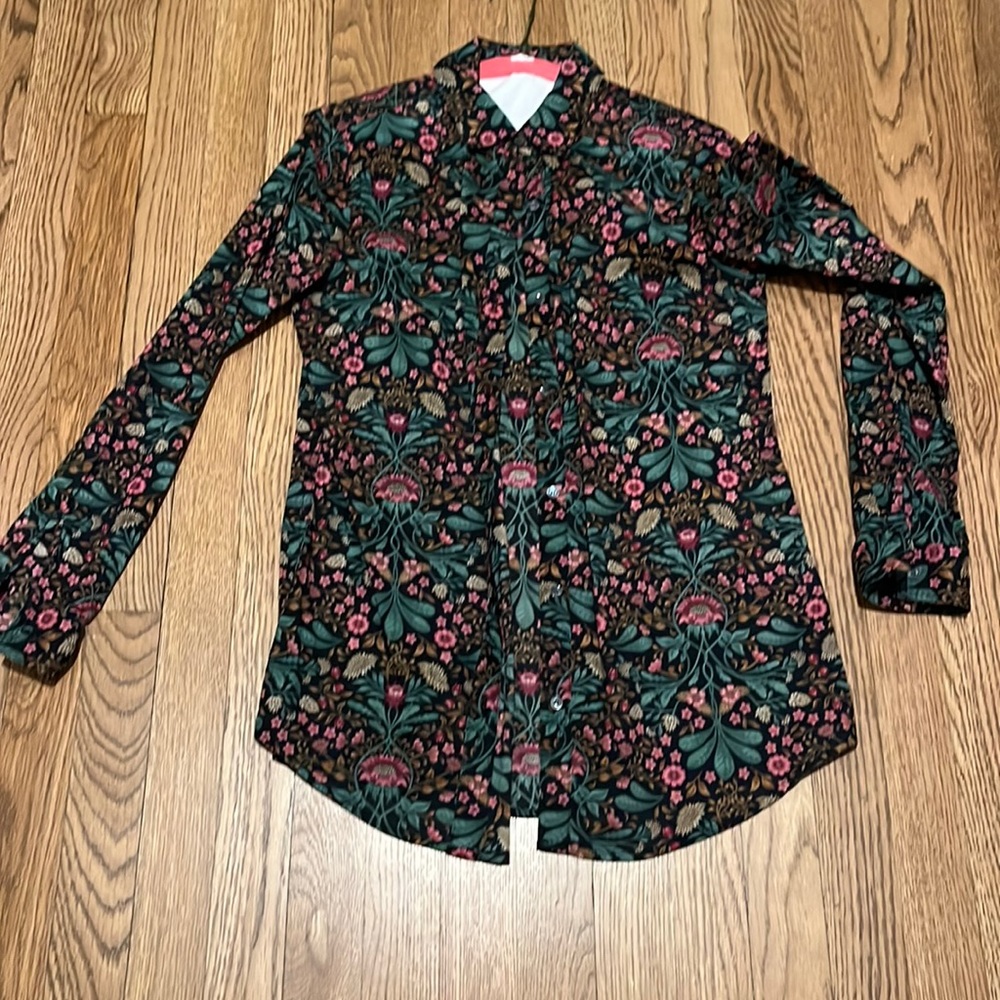 J. McLaughlin printed button down